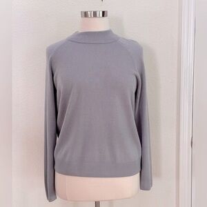 The TOG Shop, XXL, Light gray, zip neck, mock turtleneck sweater